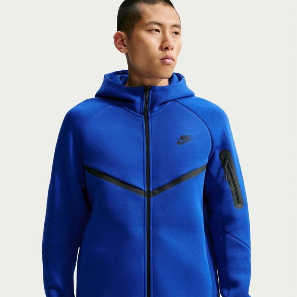 Nike Mens Tech Chevron Full Zip Hoodie / Retro Royal